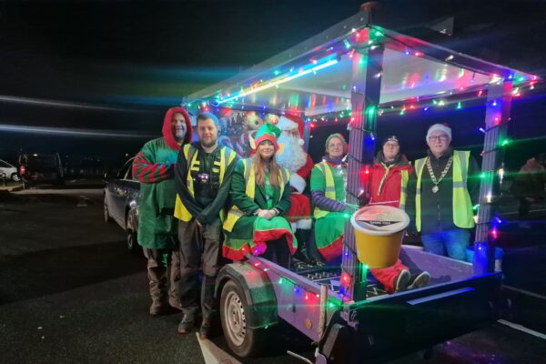 Santa Spreads Festive Cheer and Raises £957 for Liskeard Scouts